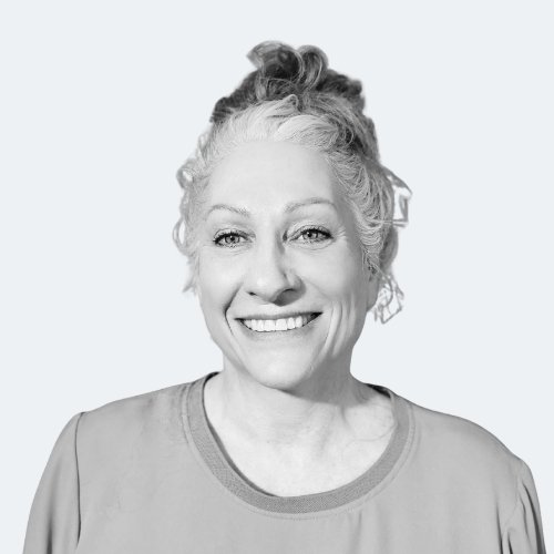 Gina Keller, a Circuit Board Assembly Specialist in Black and White